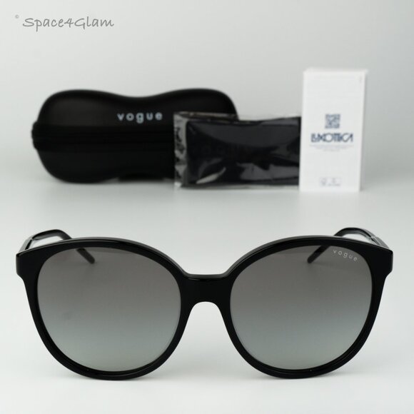 Vogue Women Sunglasses Black Grey Gradient Butterfly VO5509S W44/1156 BRAND NEW main image 4